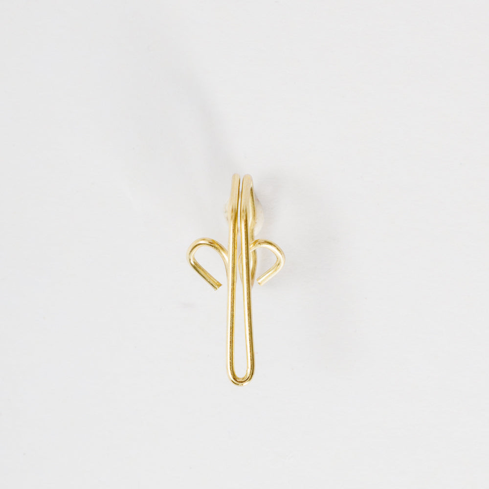 Home.Life Curtain Hooks 50 piece Brass Plated-Curtain Accessories