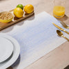 Home.Life Distressed Placemat Blue 6 Pack
