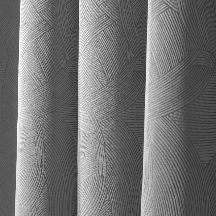 Enigma Eyelet Woven Blockout - Slate-CURTAINS