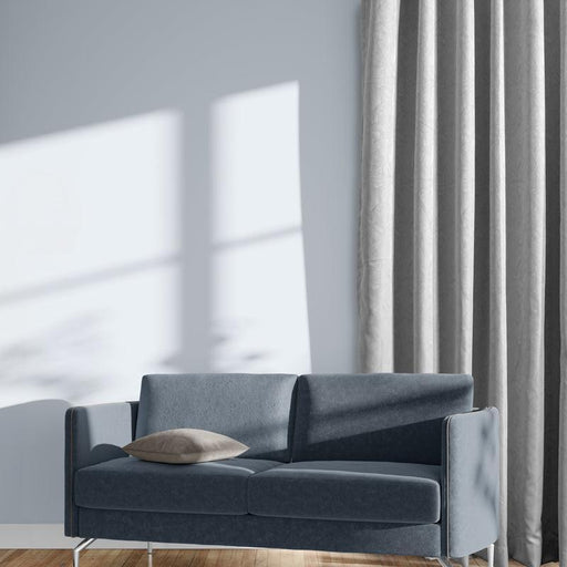 Enigma Eyelet Woven Blockout - Slate-CURTAINS