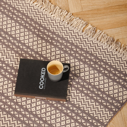 GeoLoom Dari Carpet Charcoal-Carpets/Rugs