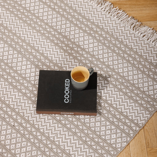 GeoLoom Dari Carpet Light Grey-Carpets/Rugs