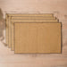 HOME.LIFE Jute Black Hemmed Placemats - 4 pack-Placemats