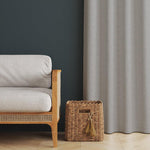 Home.Life Leaf Lined Eyelet Curtain Silver