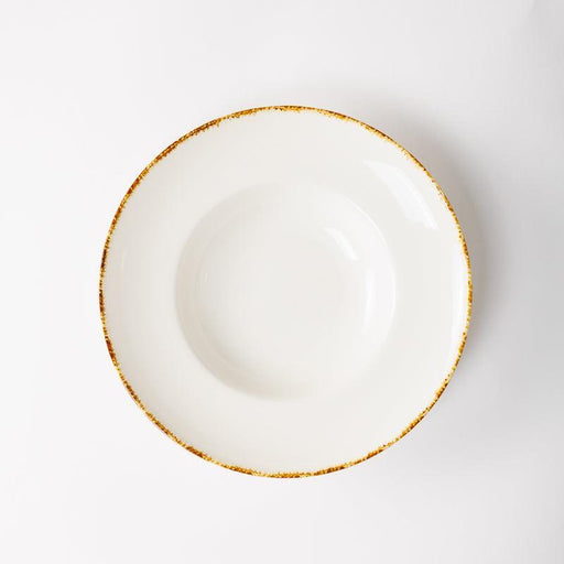 Cap Rimmed Bowl - Natural Ivory-Ceramic