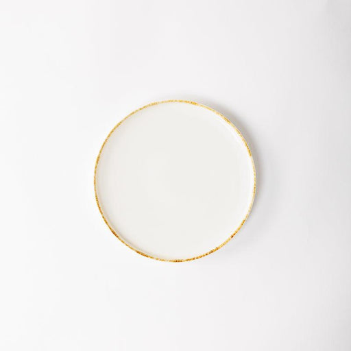 Side Rimmed Plate - Natural Ivory-Ceramic