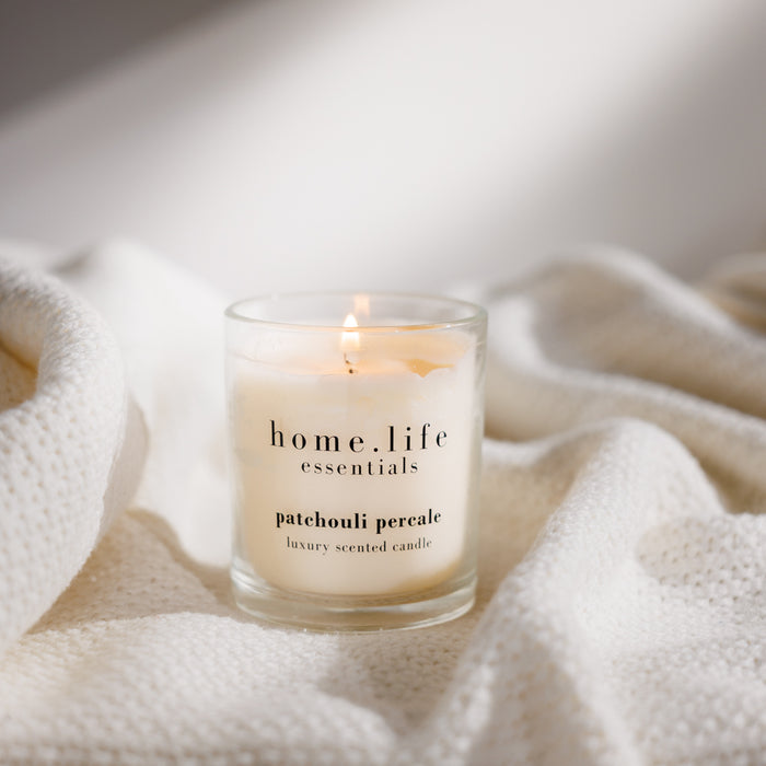 Home.Life Luxury Scented Candle Patchouli Percale-Home.Life Candles