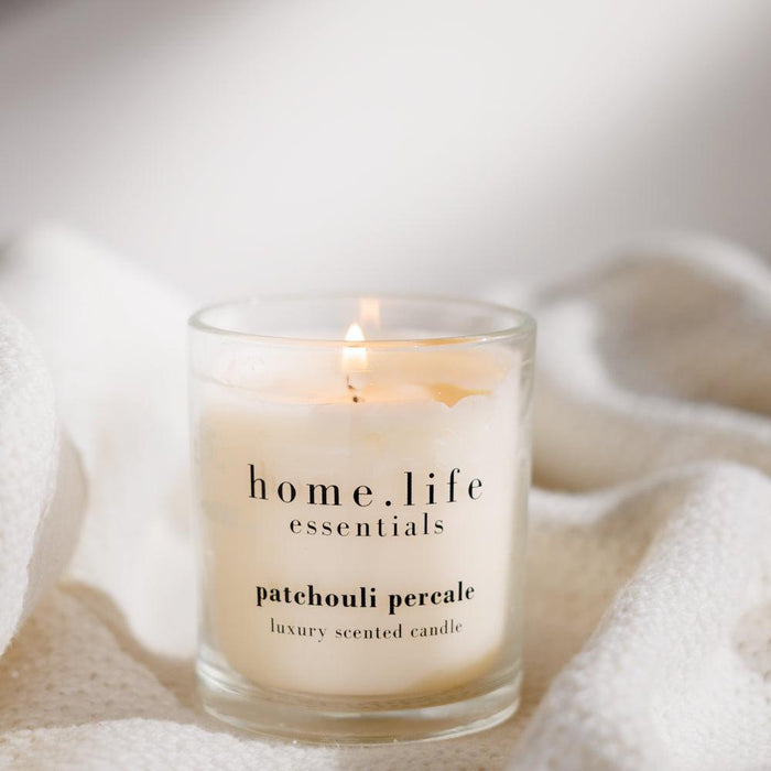 Home.Life Luxury Scented Candle Patchouli Percale-Home.Life Candles