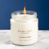 Home.Life Luxury Scented Jar Candle with lid French Vanilla