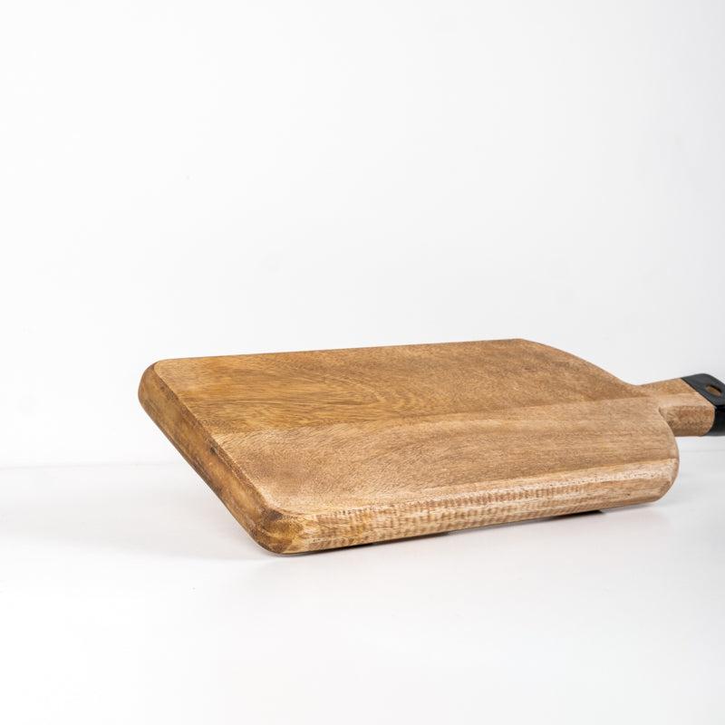 Rectangular Wood Paddle Mango Wood Paddle Board: Rectangular Black Handle – Whitehouse ...