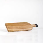 Home.Life Mango Wood Rectangular Paddle Board Black Handle