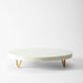 Home.Life Marble Display Platter with Metal Legs-Platters