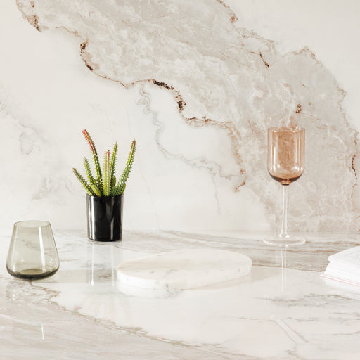 Home.Life Marble Oval Platter-Platters