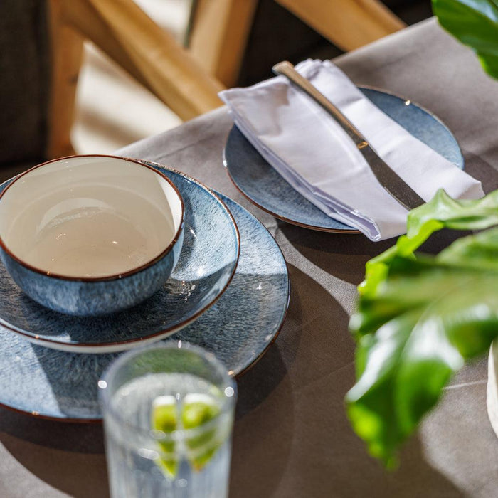 Home.Life Marbled Salad Bowl Blue Haze-Bowls