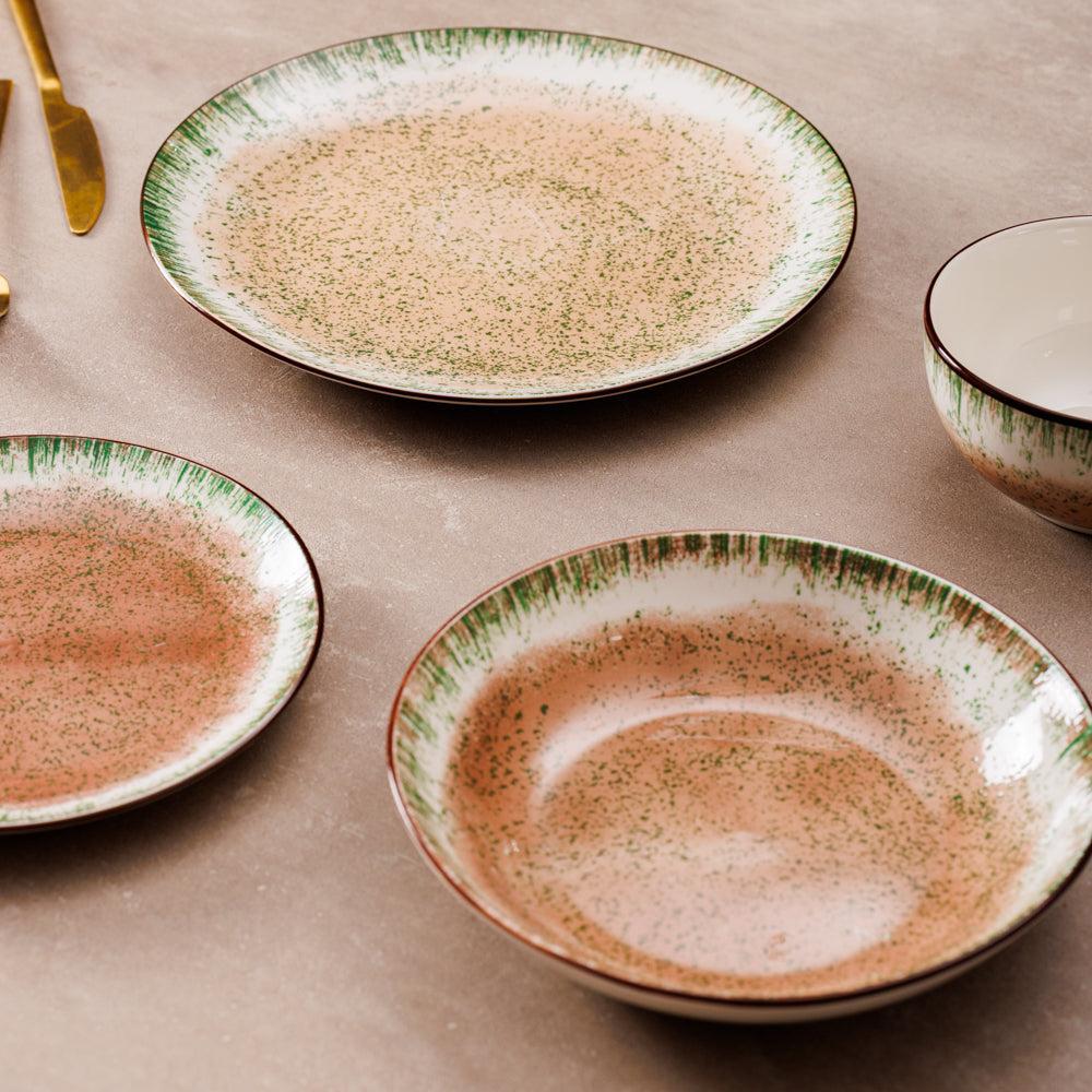 Home.Life Marbled Salad Bowl Forest Fern-Bowls