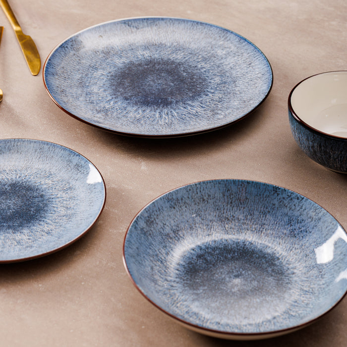 Home.Life Marbled Soup Bowl Blue Haze-Bowls