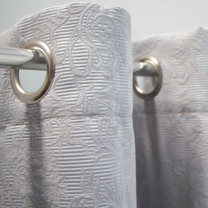 HOME.LIFE Matelasse Lined Eyelet Curtain