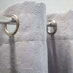 Home.Life Matelasse Lined Eyelet Curtain Silver