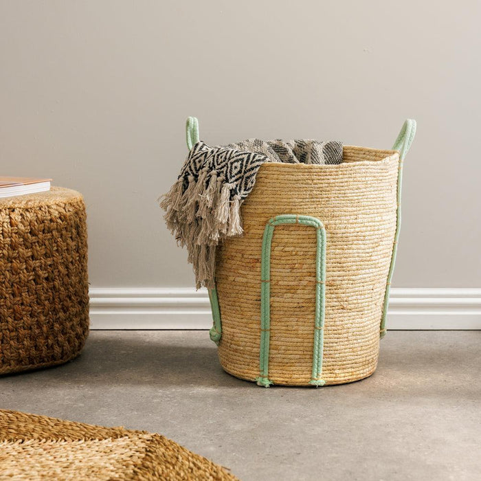 Home.Life Natural Corn Rope Handle Basket Duck Egg-Storage Baskets