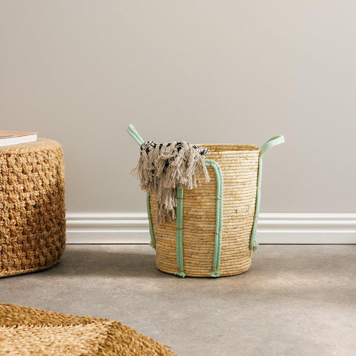 Home.Life Natural Corn Rope Handle Basket Duck Egg-Storage Baskets