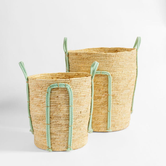 Home.Life Natural Corn Rope Handle Basket Duck Egg-Storage Baskets