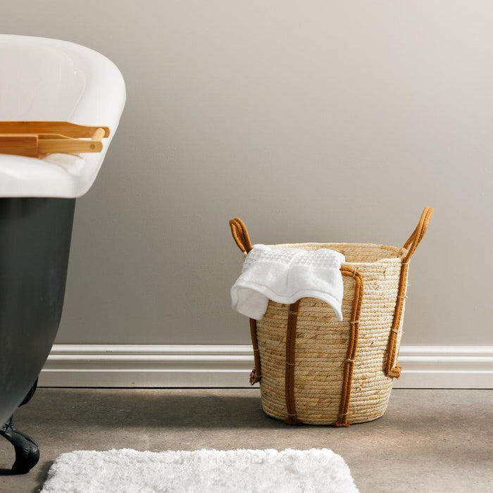 Home.Life Natural Corn Rope Handle Basket Walnut-Storage Baskets