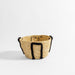Home.Life Natural Corn Rope Handle Planter Basket Black-Planter