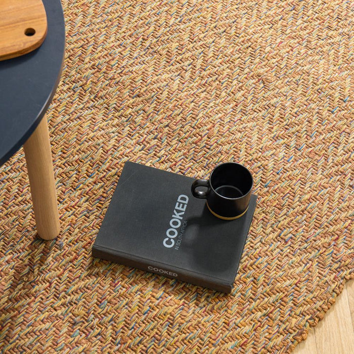 Nautica Earthline Herringbone Jute Carpet-Carpets/Rugs