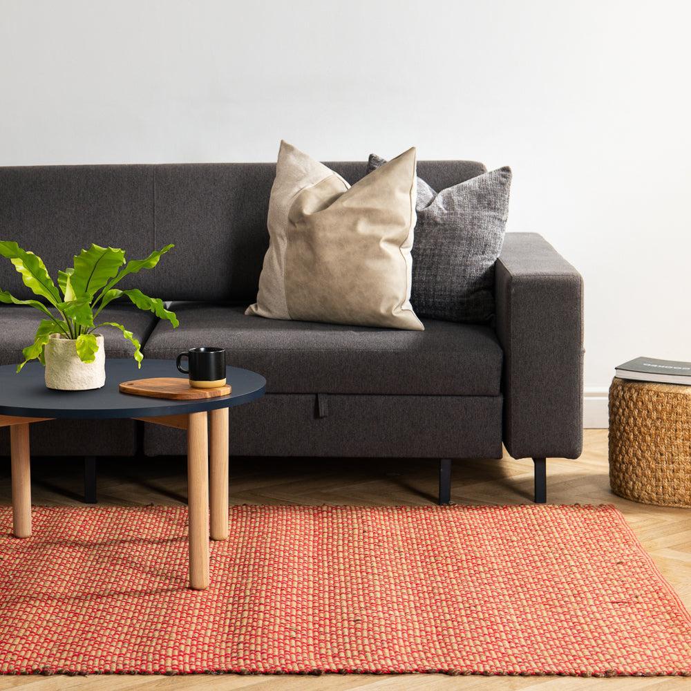Home.Life Nautica Golden Lattice Jute Carpet-Carpets/Rugs