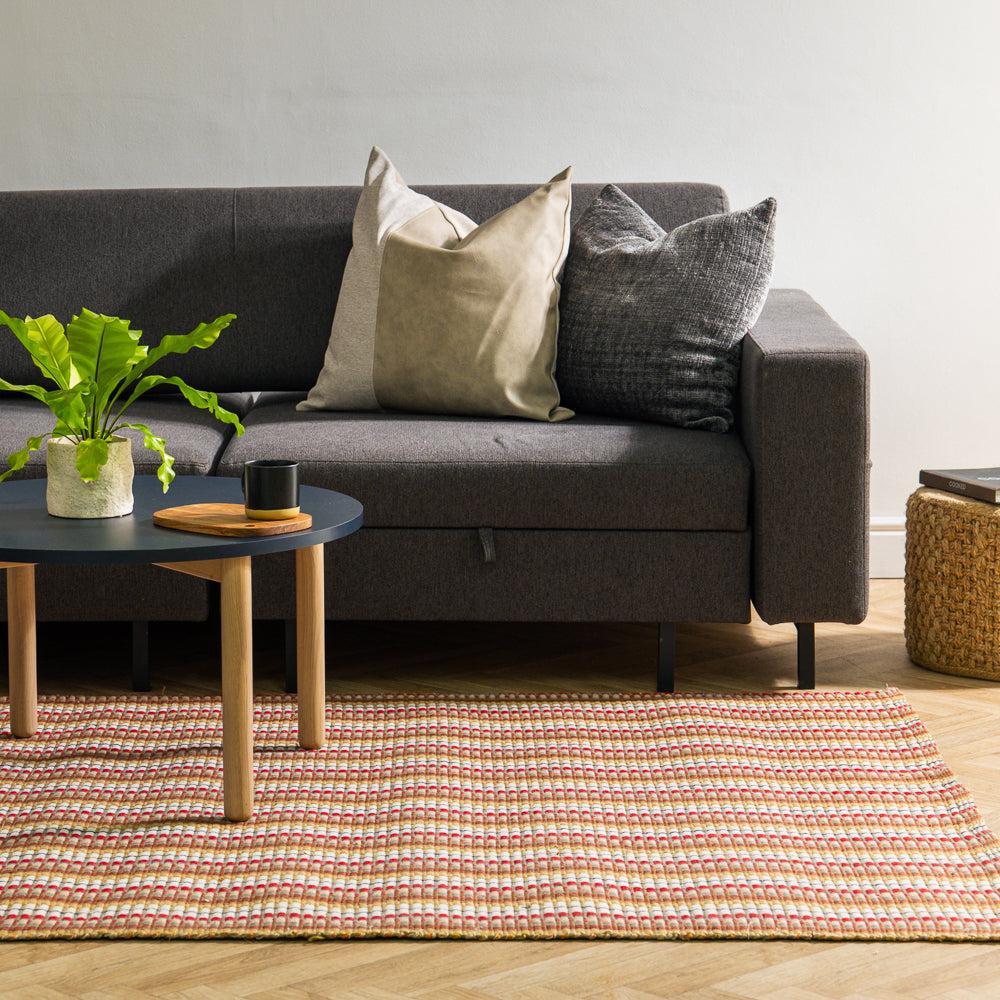 Home.Life Nautica Harvest Stripe Jute Carpet-Carpets/Rugs