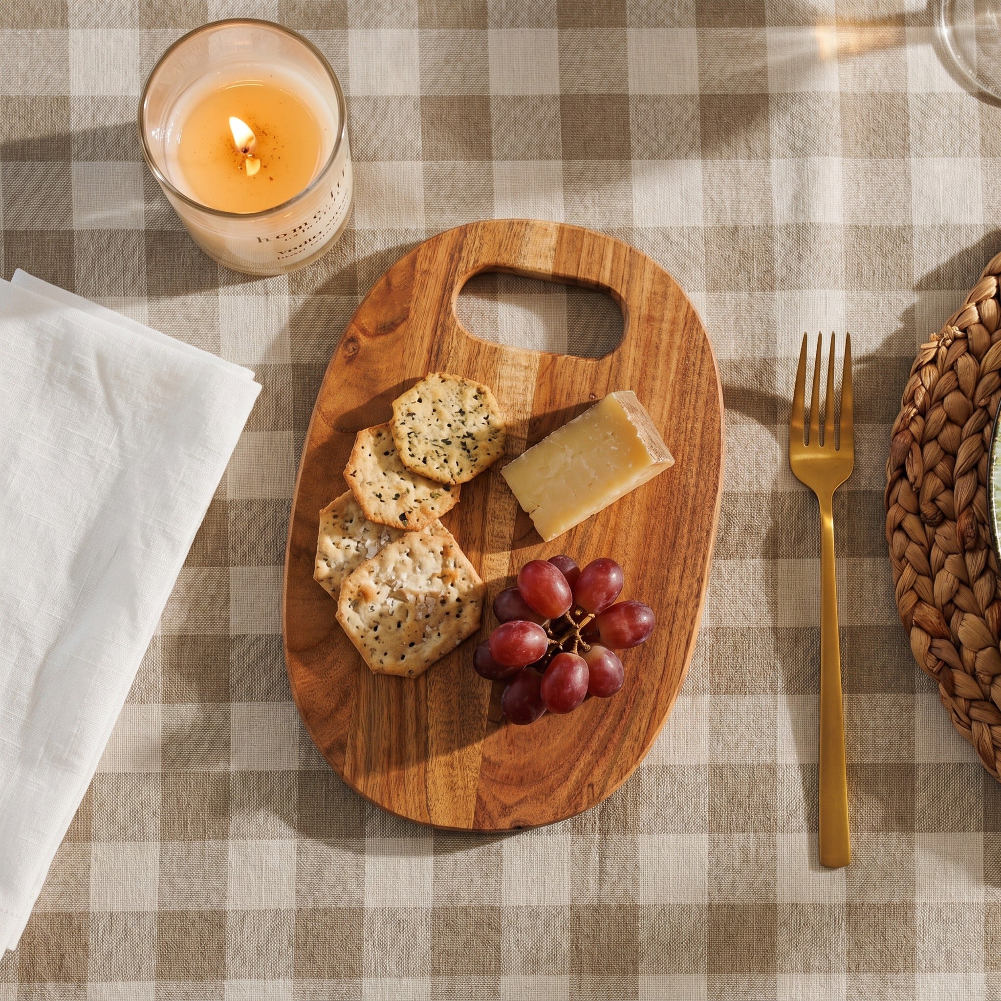 Home.Life Oval Chopping Boards Natural Set of 2-Chopping Boards