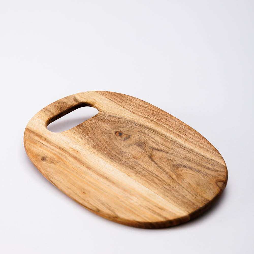 Home.Life Oval Chopping Boards Natural Set of 2-Chopping Boards
