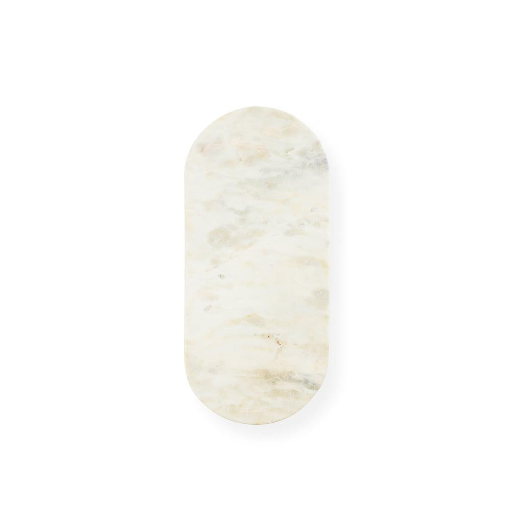 Home.Life Oval Marble Server with Metal Legs-Platters