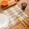 Home.Life Placemats Shaded Tartan Brown 6 Pack