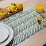 HOME.LIFE Placemats Two-Tone Green 6 Pack