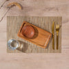 Home.Life Placemats Woven Gold 6 Pack