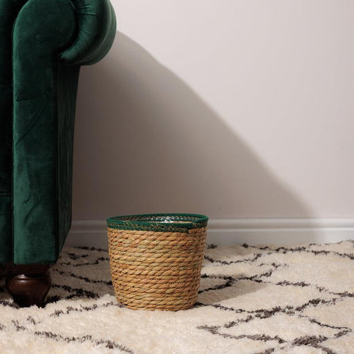 Bulrush Cotton-Edged Lined Planter - Fern-Planter