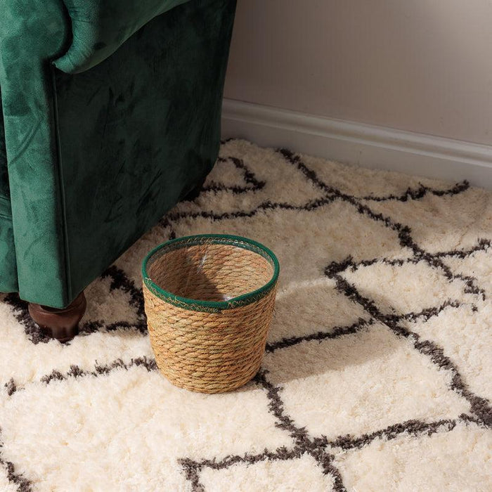 Bulrush Cotton-Edged Lined Planter - Fern-Planter