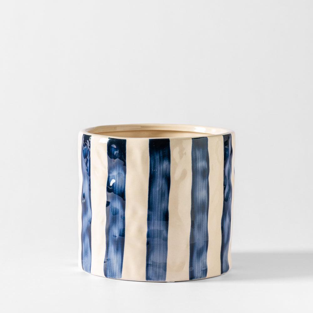 Home.Life Planter Natural Bold Stripe Ocean Bay-DÃ©cor