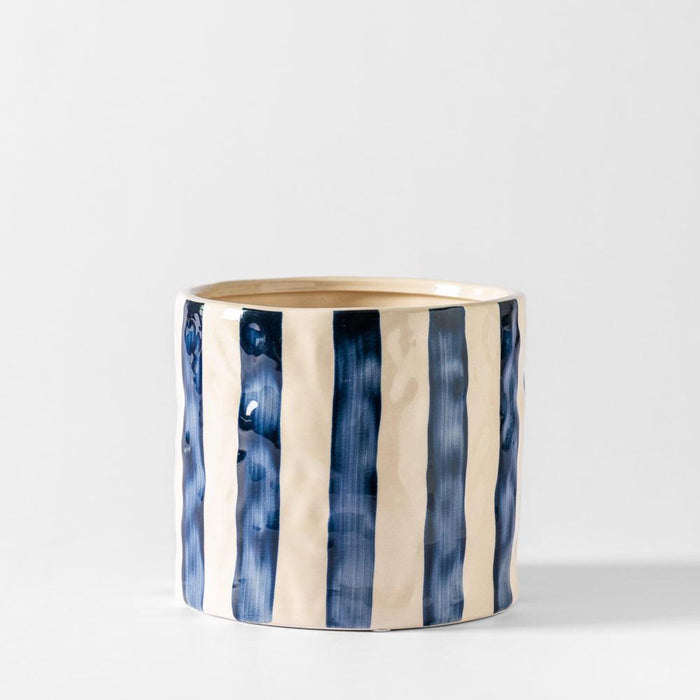 Home.Life Planter Natural Bold Stripe Ocean Bay-Décor