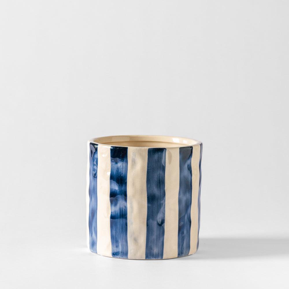 Home.Life Planter Natural Bold Stripe Ocean Bay-DÃ©cor