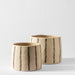 Home.Life Planter Natural Double Stripe Black-Décor