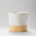 Home.Life Planter White with Natural Base-Planter