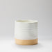 Home.Life Planter White with Natural Base-Planter