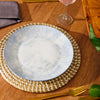 Home.Life Printed Glazed Dinner Plate Sky Haze