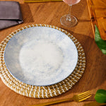 Home.Life Printed Glazed Dinner Plate Sky Haze