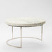 Home.Life Round Marble and Metal Buffet Stand-Stand