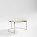 Home.Life Round Marble and Metal Buffet Stand-Stand