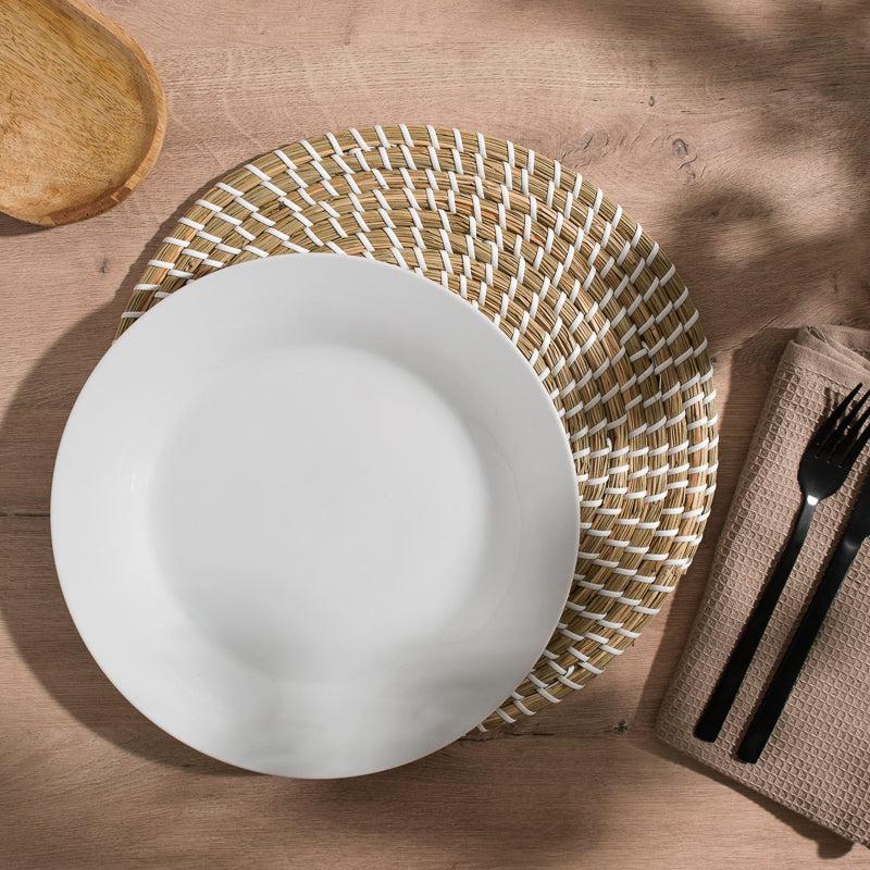 Round Seagrass Placemat - Natural-PLACEMATS