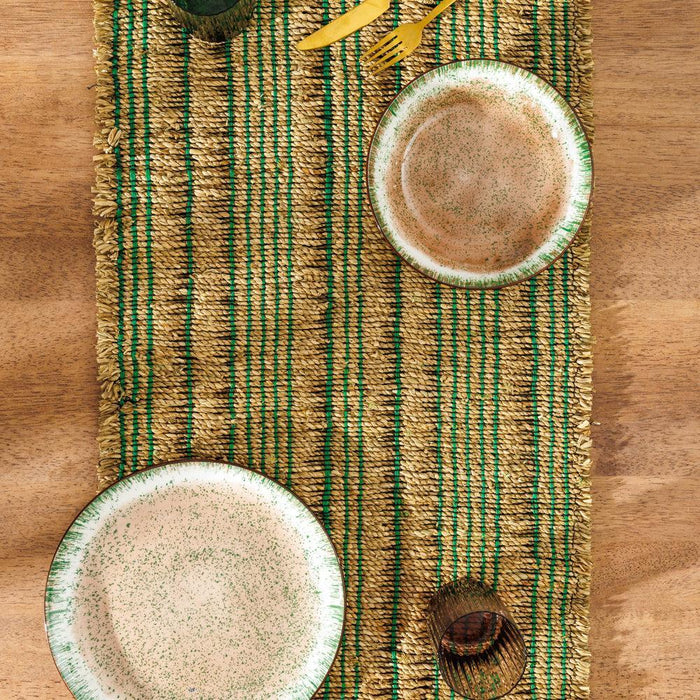 Home.Life Seagrass Table Runner Hunters Green-Table Runners